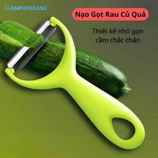 Dụng Cụ Nạo Vỏ Rau Củ Hoa Quả AMPEREEASE Lưỡi Inox Răng Cưa Sắc Bén