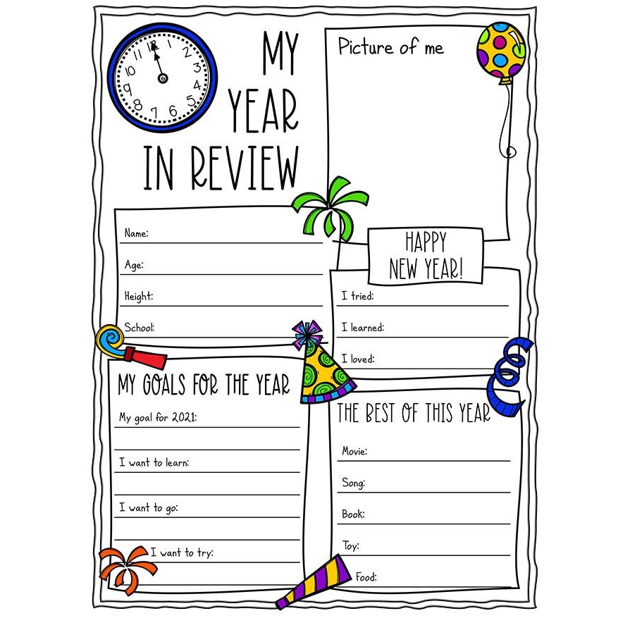 Mẫu giấy review end of year
