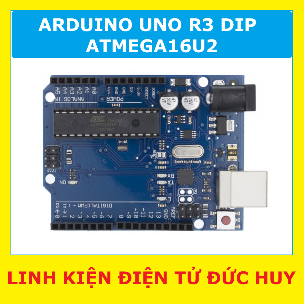 ARDUINO UNO R3 DIP ATMEGA328P, ATMEGA16U2