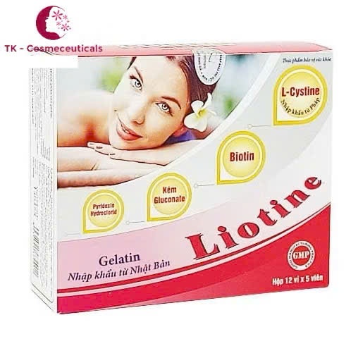 Viên Uống Liotine Giúp Giảm Gãy Rụng Tóc, Làm Đẹp Da Cải Thiện Tình Trạng Da Khô, Tàn Nhang - Hộp 60