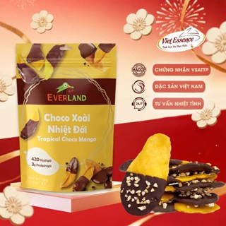 Choco Xoài Nhiệt Đới Everland - Xoài Sấy Dẻo Nhúng Socola Phủ Hạnh Nhân (100gr)