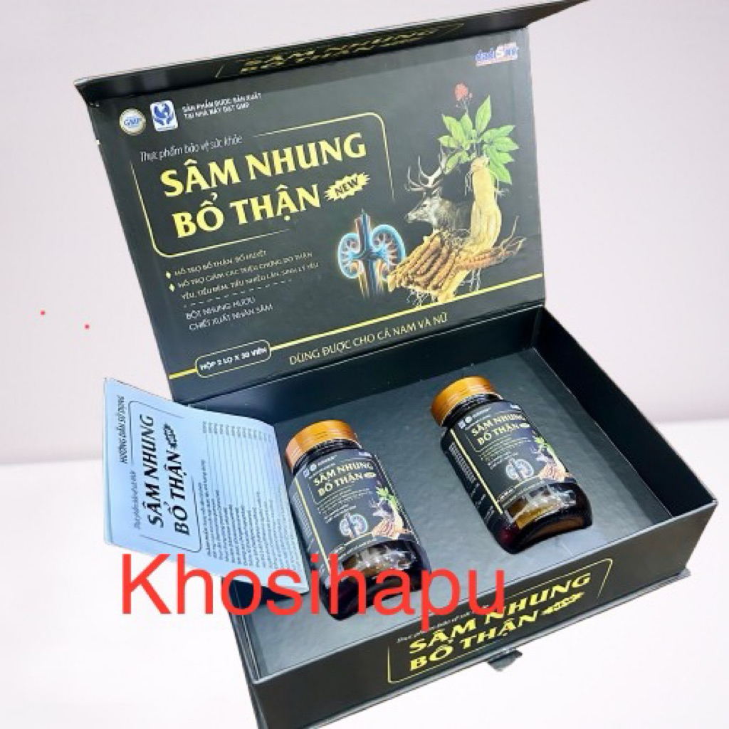 Set 2 lọ Sâm nhung Bổ thận nam nữ tăng chức năng thận hết tiểu đêm tê tay mỏi gối ysl kinh không đều