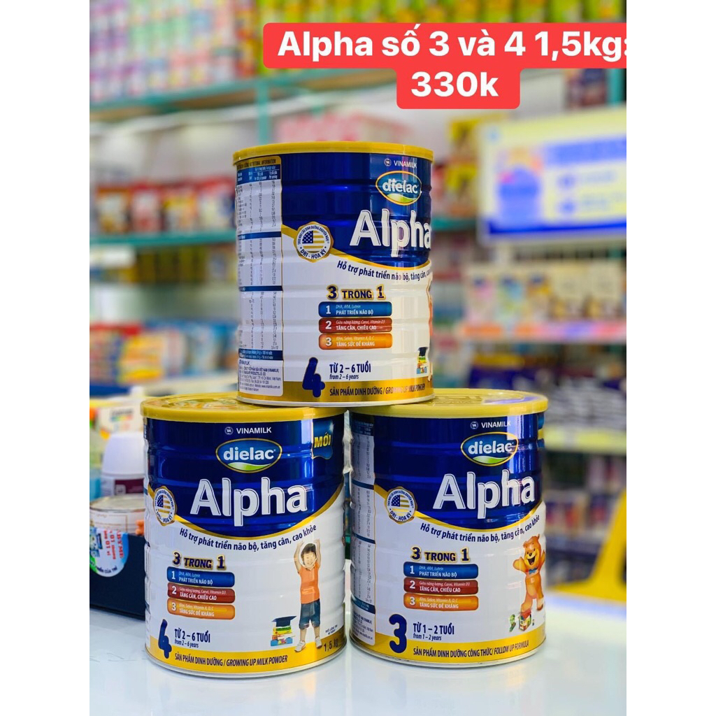 Sữa bột Dielac Alpha 4 -1,5kg ( dành cho trẻ từ 2-6 tuổi)
