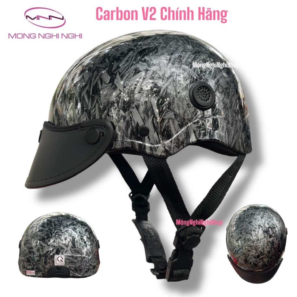 Nón Bảo Hiểm (CAMRY) CR HELMET Chính Hãng CACBON Có Giấy Kiểm Định An Toàn , Bảo Hành 12 Tháng