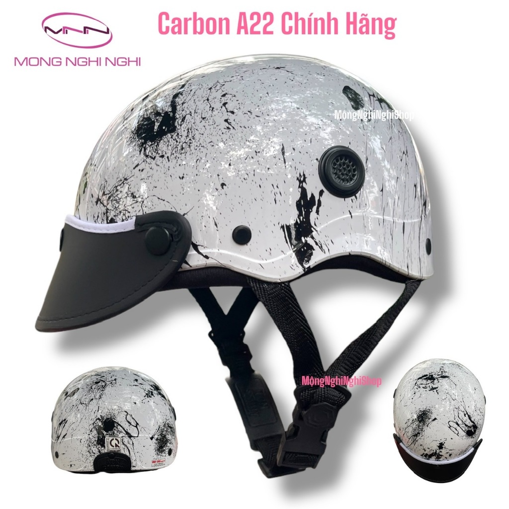 Nón Bảo Hiểm (CAMRY) CR HELMET Chính Hãng CACBON Có Giấy Kiểm Định An Toàn , Bảo Hành 12 Tháng