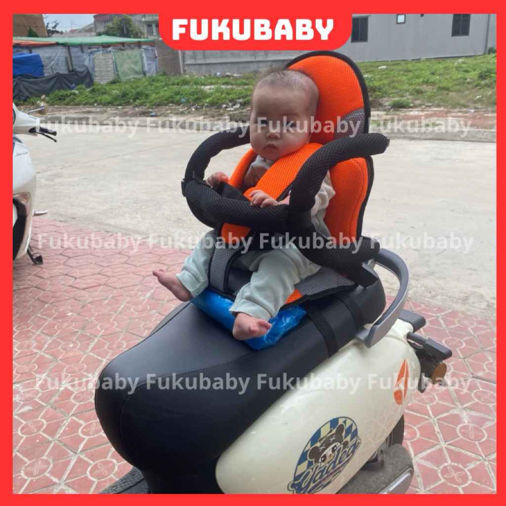 NS90- Ghế ngồi sau xe máy cho bé ngủ có thể mở cốp (6 tháng-2 tuổi)