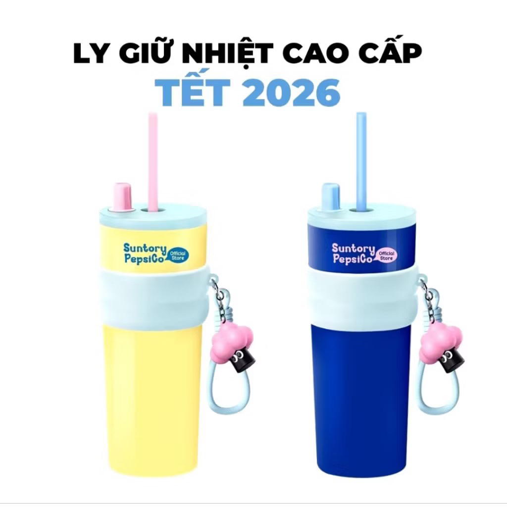 Ly giữ nhiệt Suntory hàng tặng của pepsi 710ml
