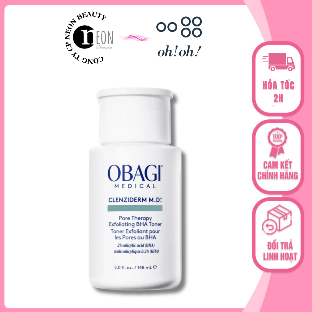 [HÀNG CÔNG TY] Toner chứa 2% BHA Obagi Clenziderm M.D. Exfoliating