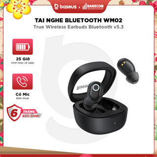  Tai nghe nhét tai không dây BASEUS WM02 bluetooth 5.3 TWS chống ồn pin 25h có APP Baseus - BANIECOM 