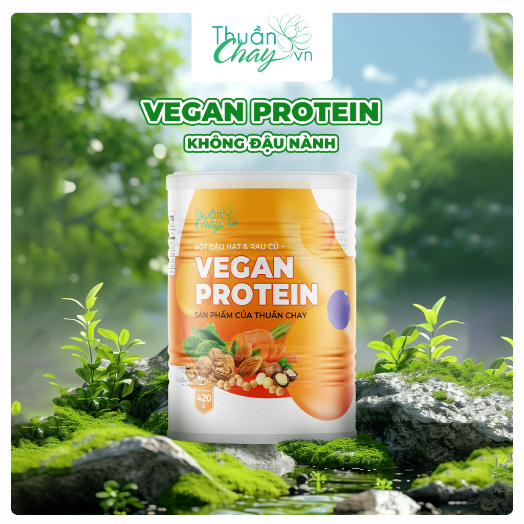 VEGAN PROTEIN 420g - Bột đậu hạt & rau củ