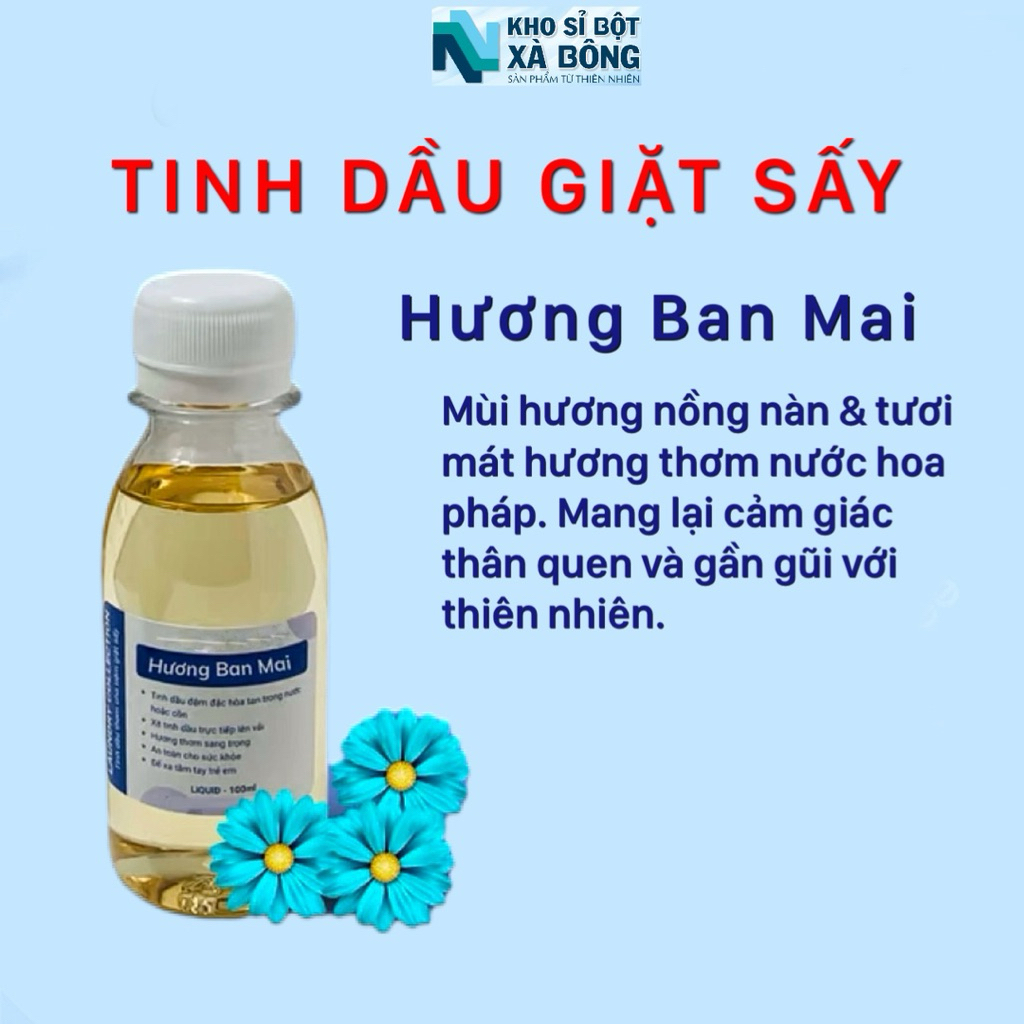 Tinh Dầu Giặt Sấy Hương Ban Mai  (compho 100g) - Pha Hương Nước Giặt - Xả Vải( làm thơm quân, áo, lưu hương trên vải)