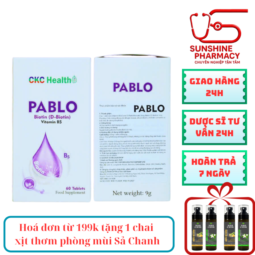 [CHÍNH HÃNG] Viên Uống Pablo CKC Health