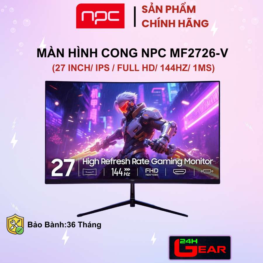 Màn Hình Máy Tính NPC MF270K-V Cong (144Hz / 27inch/ VA/ FULL HD/ 1MS) Chính Hãng | BigBuy360 - bigbuy360.vn