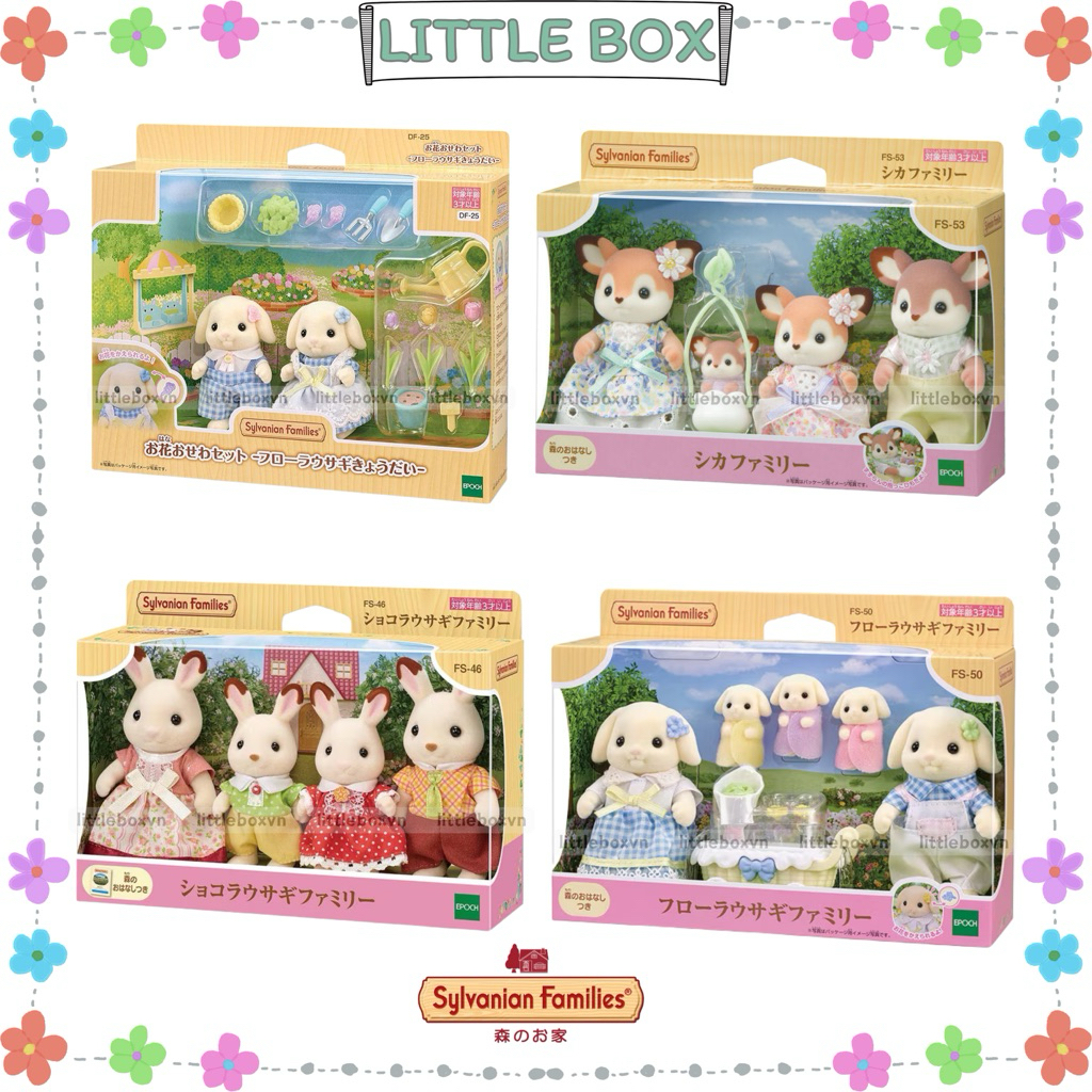 [Chính hãng Nhật- Sẵn] EPOCH Sylvanian Families Set -  Tổng hợp set gia đình Sylvanian Families