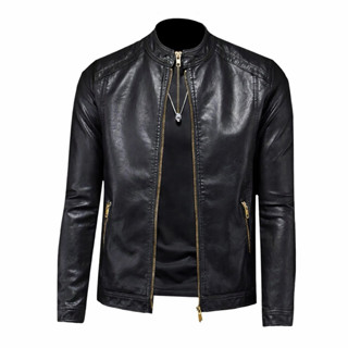  Áo Khoác Da Nam Cổ Tàu khoá đồng cao cấp  lót lông Cao Cấp Mẫu Mới Nhất Năm 2026 