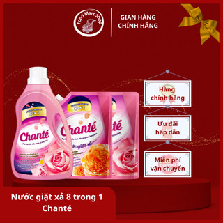   SHIP HỎA TỐC HCM  Nước giặt xả cao cấp Chante 8 trong 1 hương hoa hồng Ohara Pháp 