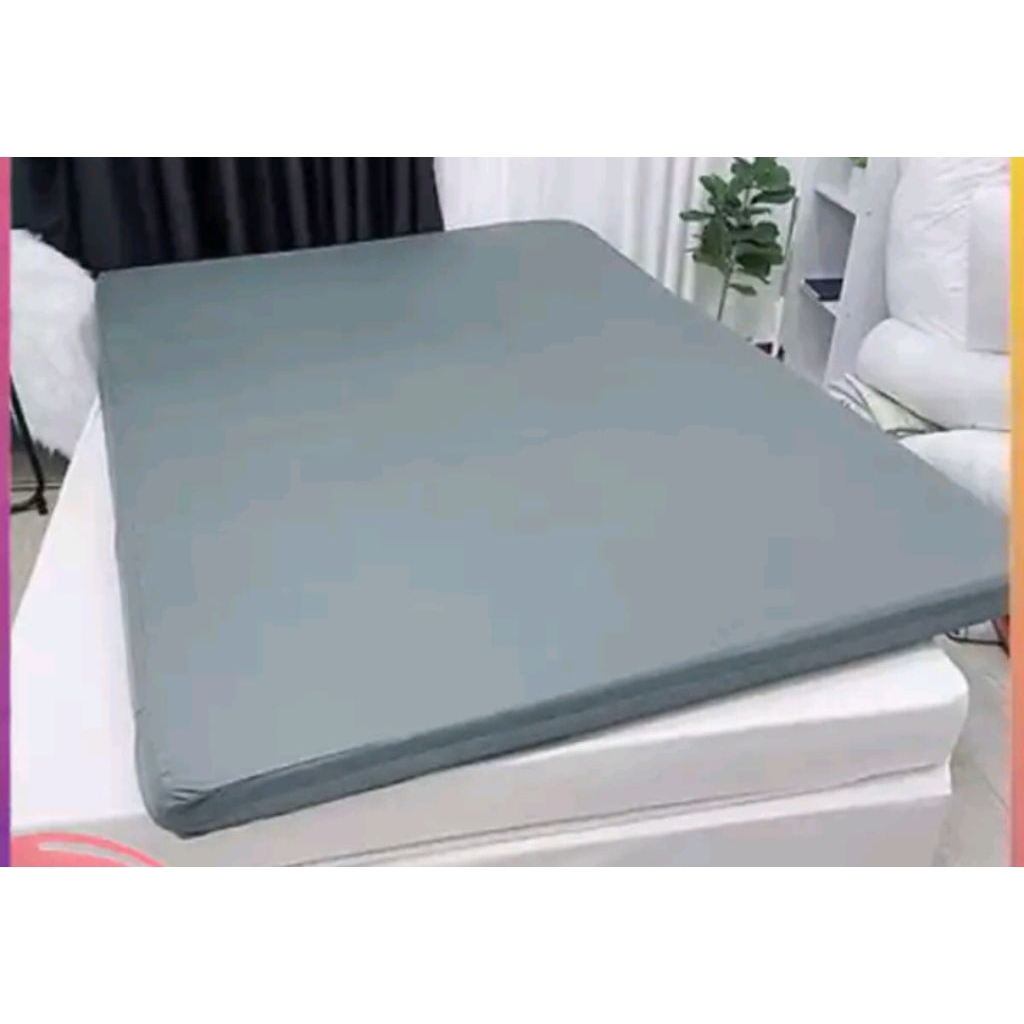 Áo bọc nệm 2 mặt 2 đầu dây kéo  vải thun lạnh cao cấp, áo bọc nệm cao su