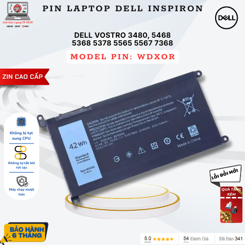 Pin Laptop Dell Inspiron 5480 5567 5568 5570 5580 7460 7570 7573 7579 3590 Vostro Inspiron 3480 3580