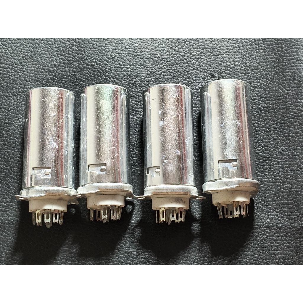 Đế đèn 9 chân tăm + chụp chống nhiều đèn điện tử