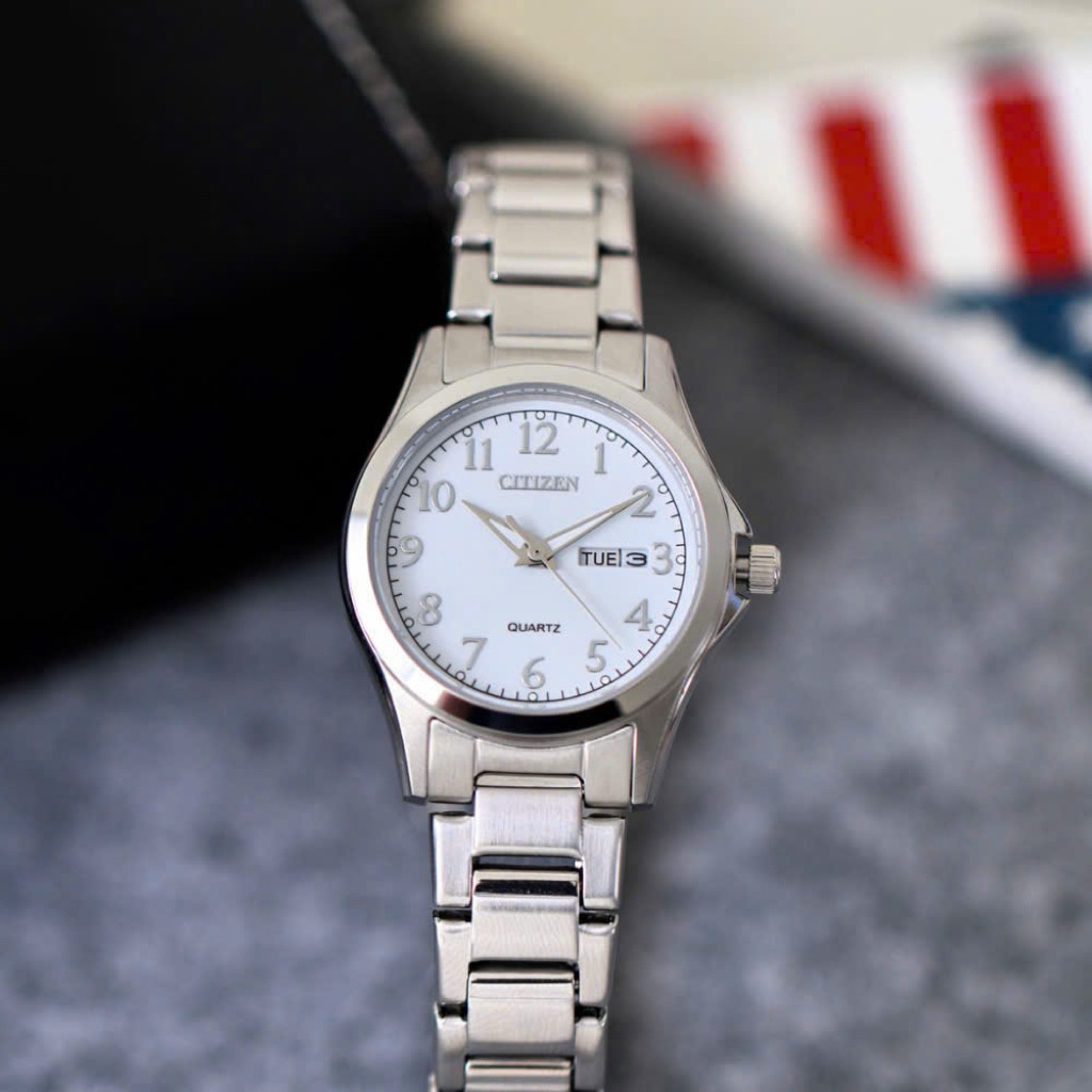 [Chính Hãng 100%] Đồng Hồ Nữ  Citizen EQ0610-53A, EQ0614-52B Máy  Quartz (Pin) Kính Khoáng Siz 27mm 