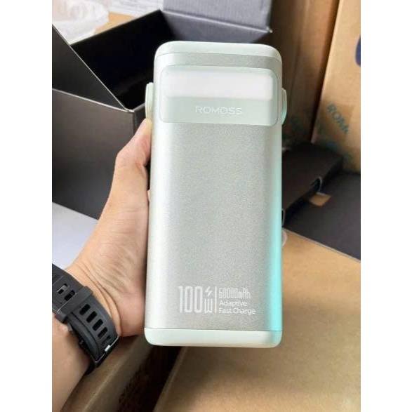 Pin Dự Phòng 60.000mAh ROMOSS PMT60 + tích hợp sạc nhanh 100W