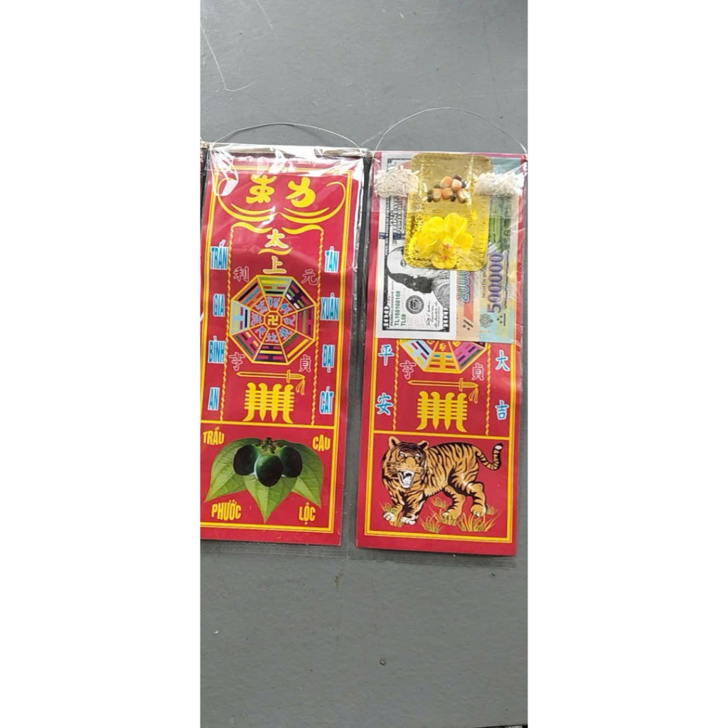 bộ giấy dựng nêu giao thừa tết