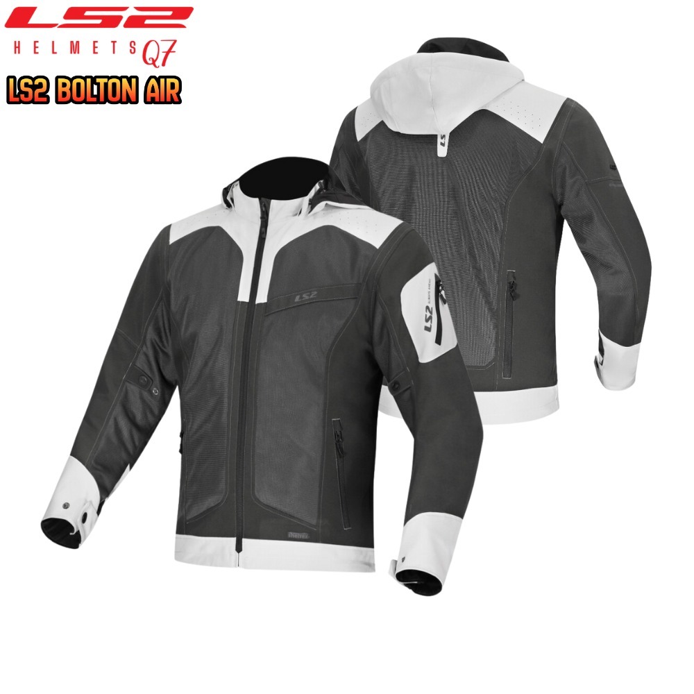 Áo Giáp Bảo Hộ Moto LS2 Bolton Air Cho Nam Nữ Chống Nước Có Mũ Giống Áo Khoát Đi Phố Touring