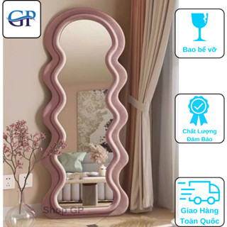  Gương sóng bọc nỉ soi toàn thân nỉ Hàn nhập khẩu kt 70x170cm 