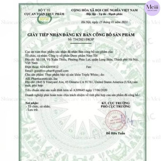 [Sale] Viên uống trắng da TRIPLE WHITE – 𝐒ự 𝐜ả𝐢 𝐭𝐢ế𝐧 𝐯ề 𝐜ô𝐧𝐠 𝐭𝐡ứ𝐜 𝐭𝐫ắ𝐧𝐠 𝐝𝐚 𝐜𝐡ố𝐧𝐠 𝐧ắ𝐧𝐠. MẪU HỘP MỚi