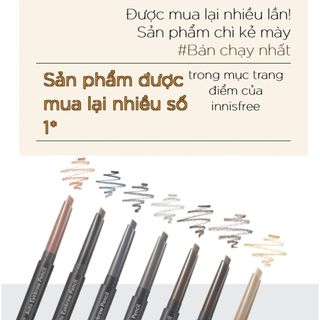 [Y350] Chì kẻ mày Innisfree Auto Eyebrow Pencil 2 đầu
