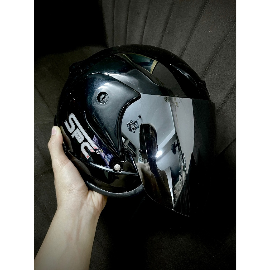 [NHƯ MỚI] Nón 3/4 Knight Space Crown Thái Lan - Kính Tráng Gương