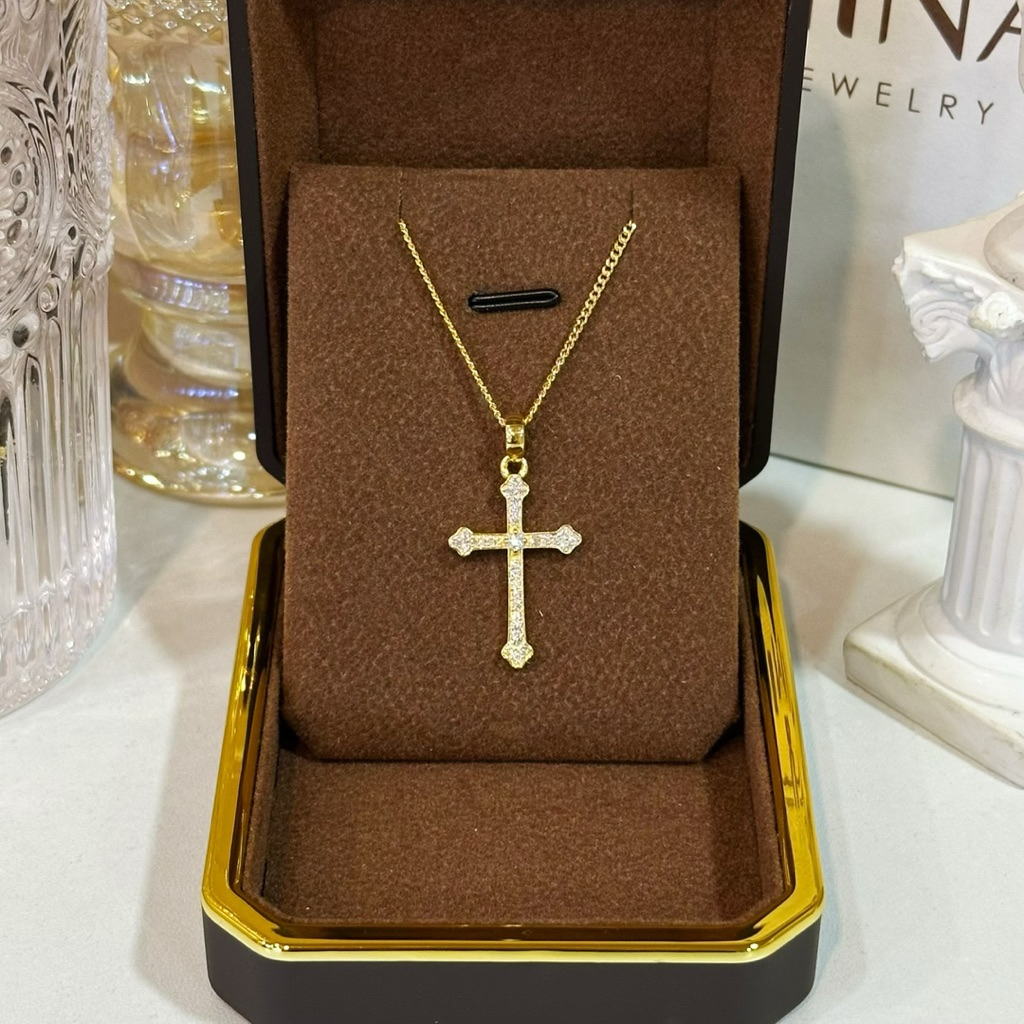 Dây chuyền bạc mặt thánh giá thiết kế Luxury - MINA JEWELRY