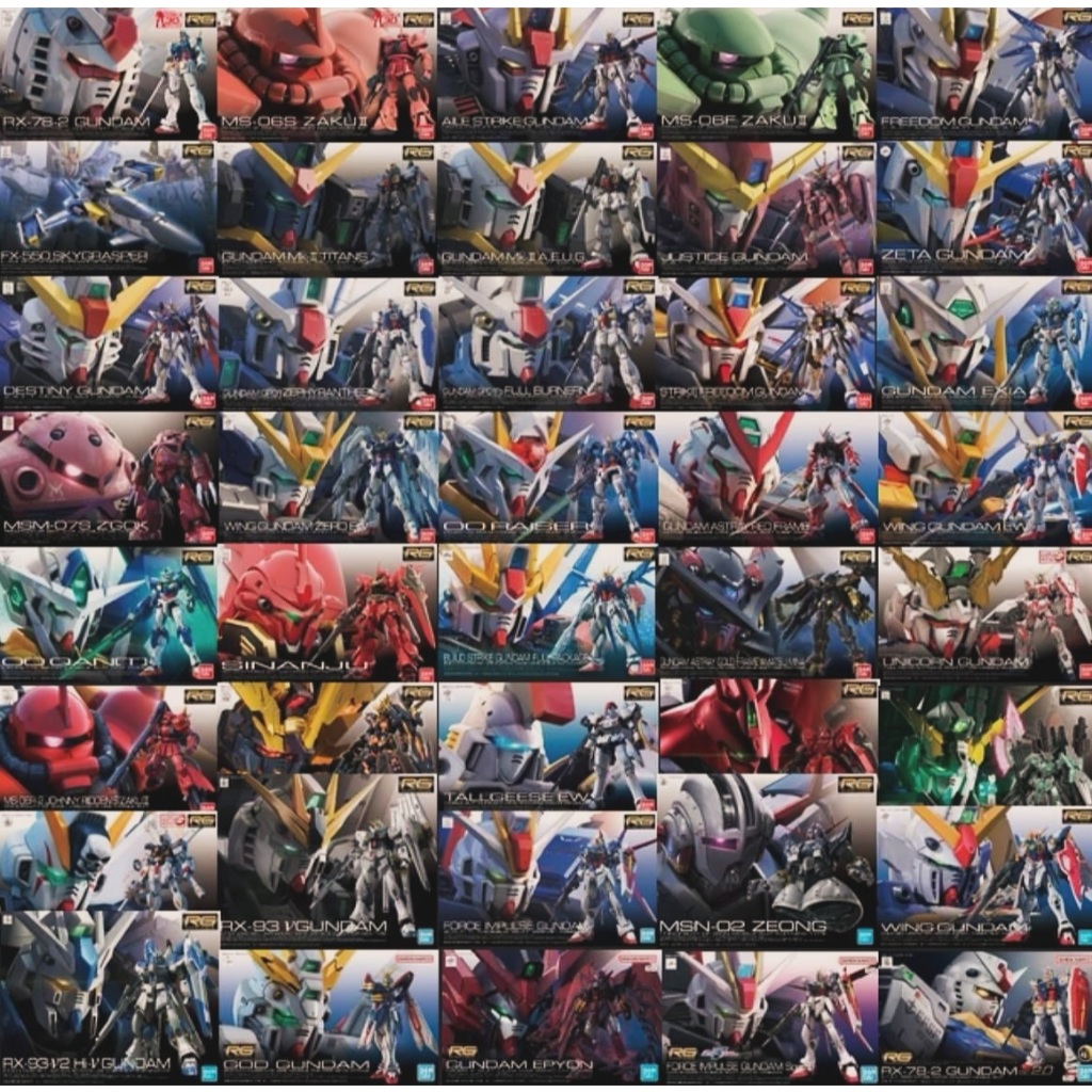 Mô Hình Gundam RG 2nd Các Loại  (Vui lòng đọc kỹ trước khi mua)