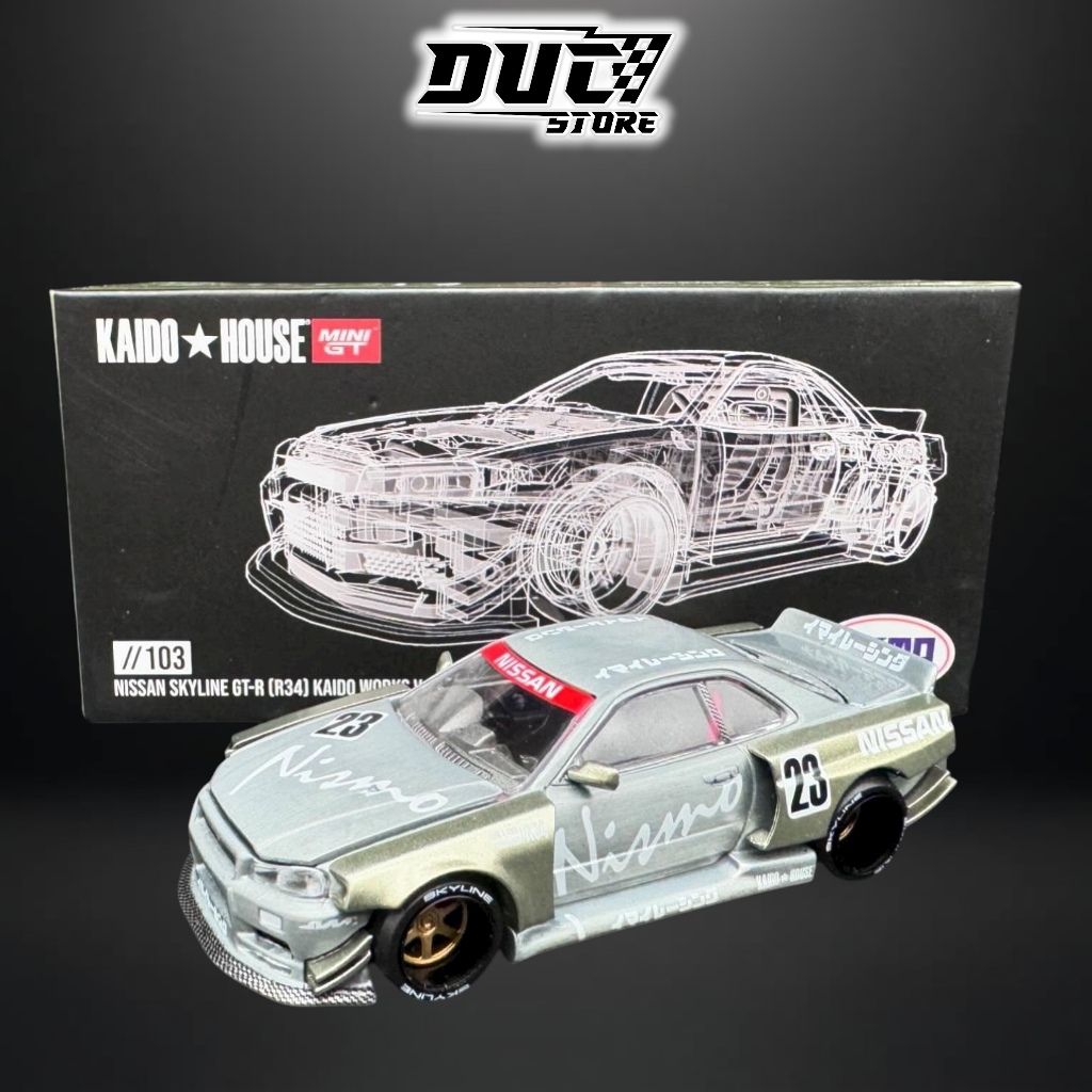 ducstore Xe mô hình KAIDO HOUSE KHMG103 Nissan Skyline GT-R (R34) Kaido Works V4 CHASE