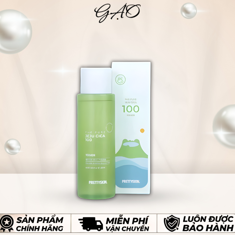 Nước Hoa Hồng Toner Chiết Xuất Rau Má Pretty Skin Hàn Quốc The Pure Jeju Cica Toner 250ml