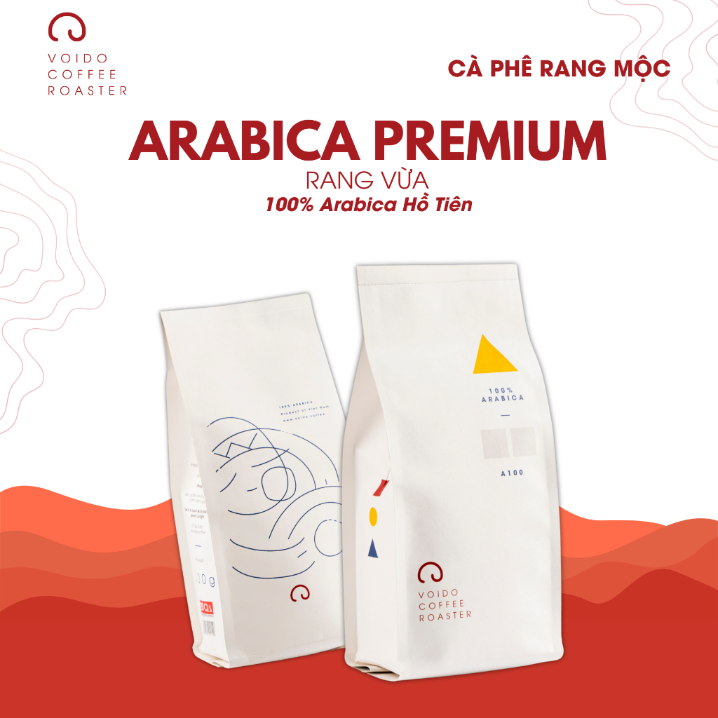 Cà phê rang mộc nguyên chất Arabica Premium Rang Vừa - Arabica Hồ Tiên hợp coldbrew, espresso, phin