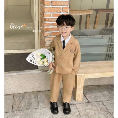 Set vest nam sinh Hàn Quốc ( không kèm áo) Beemo thiết kế in hình kèm cà vạt mềm mại, mặc sự kiện, tết 4505SDB