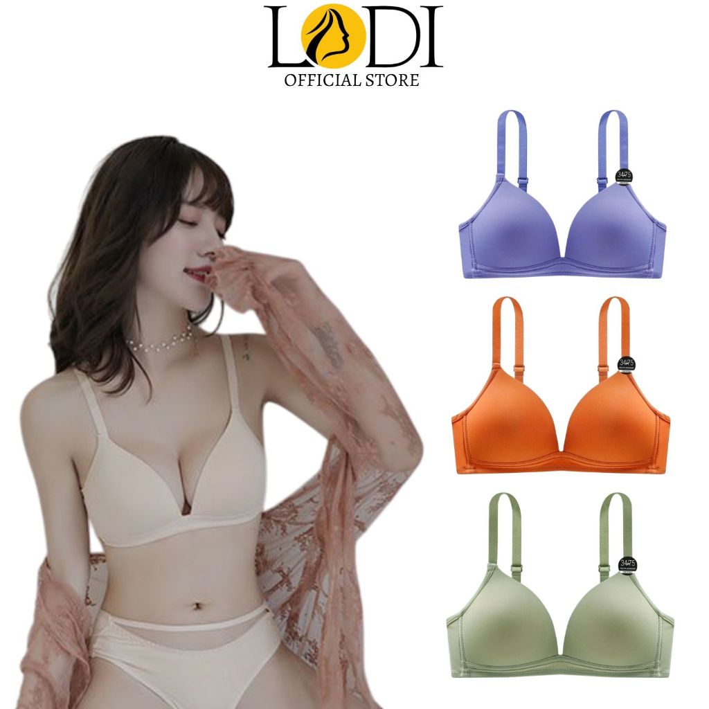 Áo Lót Nữ Đúc Su Nâng Ngực Màu Trơn Tôn Vòng 1 Sexy Ladi-AL21