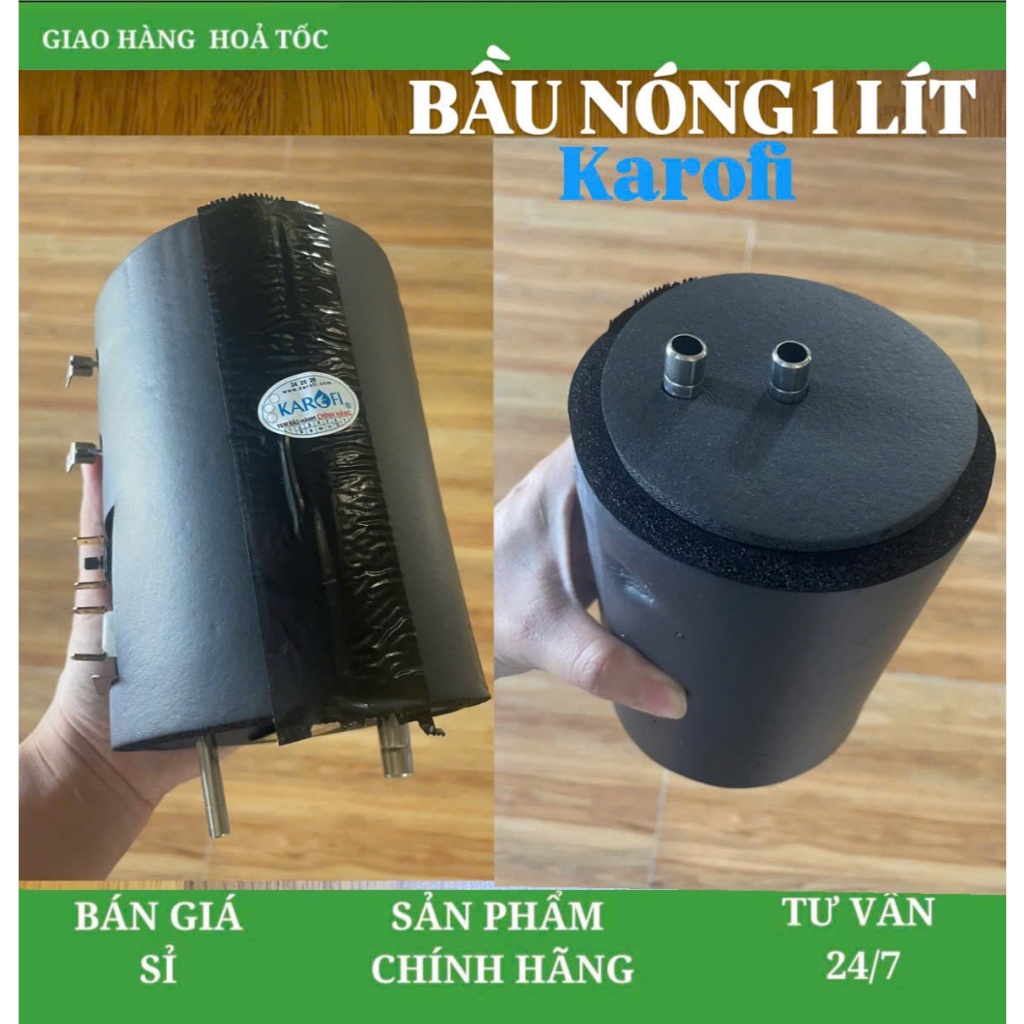 Bầu nóng Karofi 1 Lít - Bầu đun karofi - Bình nóng 1L máy lọc nước D50, D950, L56, I55, D10...