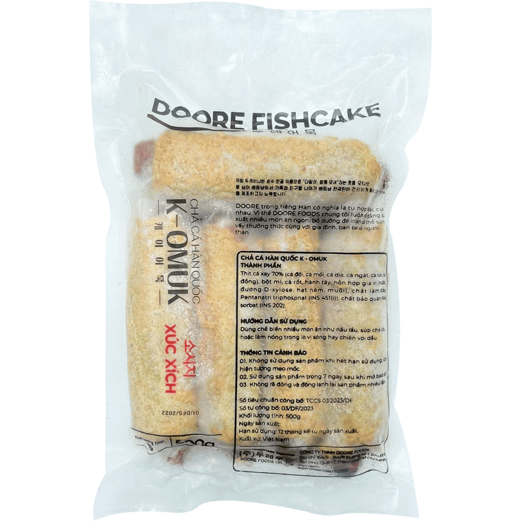 Chả Cá Xúc Xích Hàn Quốc 500g (10 Que) – Odeng Dai Ngon Chuẩn Vị