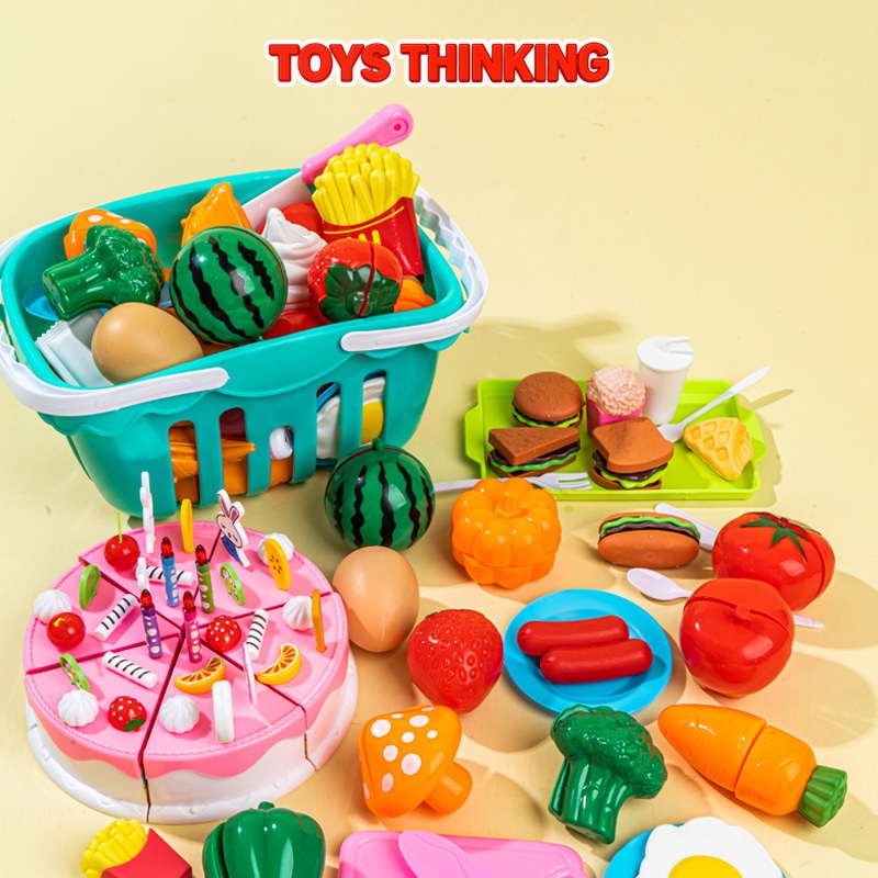 Bộ Đồ Chơi Cắt Trái Cây Hoa Quả 30 Chi Tiết ToysThinKing Đồ Chơi Nhà Bếp Bằng Nhựa Cao Cấp