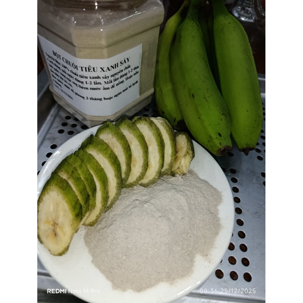 Bột chuối tiêu xanh sấy lạnh
