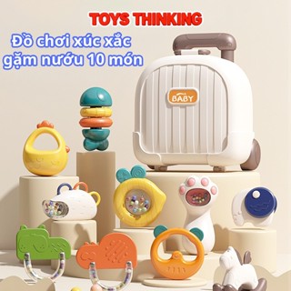 Bộ đồ chơi xúc xắc và gặm nướu 10 món từ Toysthinking an toàn cho trẻ sơ sinh dễ tiệt trùng kèm hộp