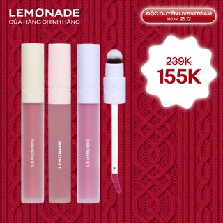   LIVESTREAM KOL  Son kem LEMONADE mịn lì thuần chay PERFECT COUPLE LIP 3,5g 