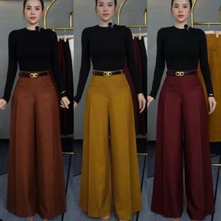  T900-  Dài 103cm,ống 32cm  Quần kiểu túi mổ xếp li trước chất Kaki nhung dày dặn,mềm mịn đứng form Mộc She 