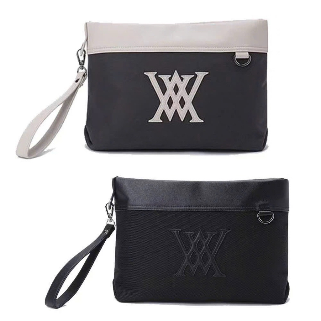 Túi Clutch 1 Ngăn ANEW Golf String Set Pouch Bag Tiện Lợi - Túi Cầm Tay Golf Unisex Logo AW Da Sang 