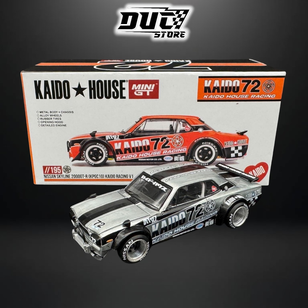 ducstore Xe mô hình KAIDO HOUSE KHMG195 Nissan Skyline 2000GT-R (KPGC10) Kaido Racing V1 CHASE