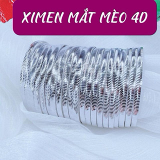 Vòng tay ximen mắt mèo 4D. Chất liệu inox bền đẹp. Hàng nông không có khoá. Bộ 7 cái. Thích hợp đeo hàng ngày.