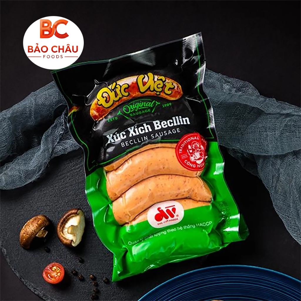 [Original] XÚC XÍCH TƯƠI ĐỨC VIỆT, DÒNG CAO CẤP, CHIÊN NƯỚNG ĐỀU NGON