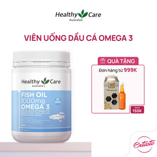   CHÍNH HÃNG  Viên uống dầu cá omega 3 Healthy Care hộp 400 viên giúp bổ não sáng mắt và hỗ trợ sức khoẻ tim mạch 